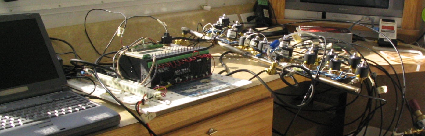 Soil gas sampling equipment.